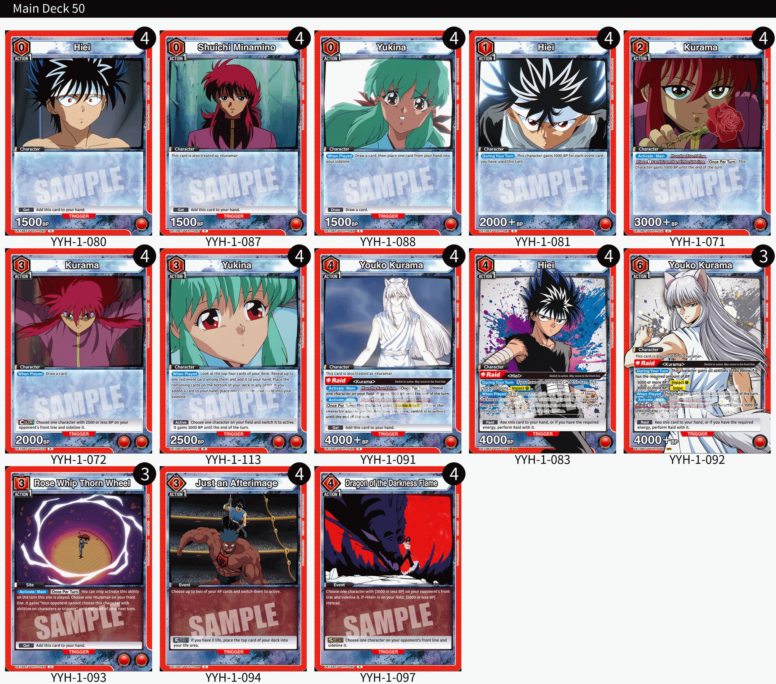 UNION ARENA: Every Yu Yu Hakusho Deck, Ranked — Joseph Writer Anderson